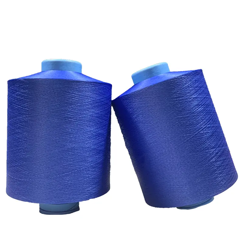 20150/48 acy Polyester không khí bao gồm Spandex bao phủ sợi cho Vải Denim
