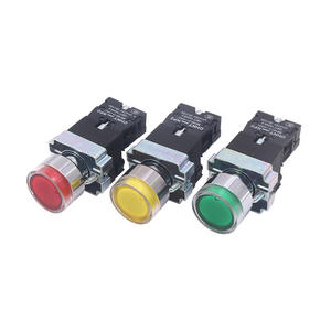 สวิตช์กดแบบมีไฟ Chint NP2-BW3 สแตนเลส 220V พร้อมแหล่งจ่ายไฟ 24V แบบกดติดปล่อยดับ ขนาด 22 มม. สีเขียว/แดง สตาร์ท 1A - Product Image 1