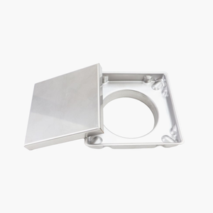 Coperchio per Scarico a Pavimento Bagno Anti-Odore a Doppio Uso con Inserto per Piastrelle 150x150, Sifone Doccia Quadrato in Acciaio Inox a Basso Prezzo, Garanzia 5 Anni - Product Image 2