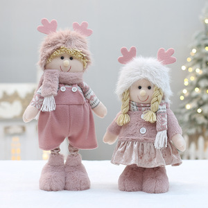 Muñecos de peluche rosas de 31 cm a 50 cm, decoración navideña para niños y niñas, adorno de escritorio - Product Image 2