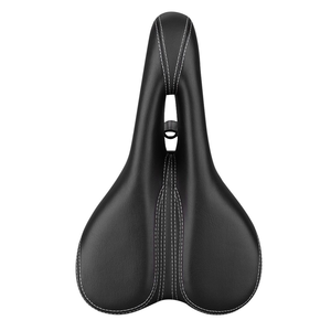 Sillín de Bicicleta de Cuero con Ventilación Simple y Cómodo, Diseño Moderno para Bicicletas de Montaña, Marca April - Product Image 1