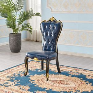 Luxe Power Elegant Koninklijk Banketontwerp Van Goede Kwaliteit Luxe Lederen Eetkoning En Koningin Gouden Rode Stoelen Troon - Product Image 6