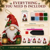 Calendrier de l'Avent de Noël, kit d'artisanat de peinture au diamant fait main, avec outils et perles, cadeau de Noël pour enfants et adultes