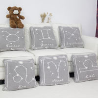 Coussins décoratifs personnalisés en fibre de polyester 100 % tricotée, doux et confortables, pour la maison et le bureau