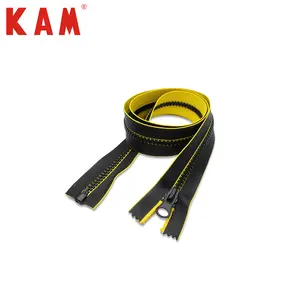 Factory price Long chain plastic waterproof open end zipper for garments