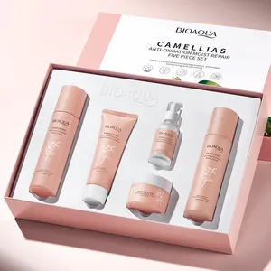 OEM BIOAQUA new in 2023 whitening camellia herbal smoothing skin care products with price face skin care set