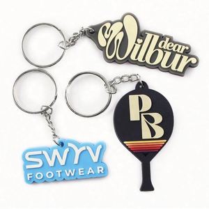 Personalized Custom Rubber Carabiner Keychains Ecofriendly OEM Logo UV Printing PVC Soft Keychains - Product Image 4