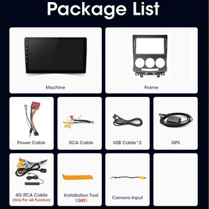 Icreative เครื่องนำทาง GPS สำหรับรถยนต์8 + 128GB, 4G มาสด้า<span class=keywords><strong>5</strong></span> 2005-2010 Android CarPlay เครื่องเล่นมัลติมีเดีย1ปีทั่วโลก3D แผนที่ - Product Image 6