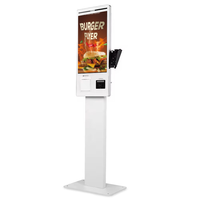 OEM ODM Kiosco de Autoservicio Todo en Uno Modular Opcional de 21.5 Pulgadas J4125 J6412 POS Totem para Pedidos en Tiendas Minoristas, Máquina de Pago