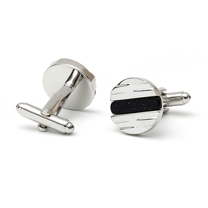 Hot Selling Men's <b>Cufflinks</b> Light Luxury Blue Sandstone Round <b>Gold</b> Copper Shirt Wholesale - Product Image 6