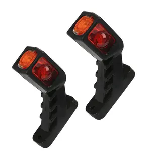 Tri-Color Side Red White 3-Colors Led Side Marker Light Outline Signal Lamp for Trailer Truck accessories luces para camiones