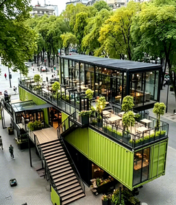 Restaurante Portátil Prefabricado Personalizado en Contenedor, Cafetería Móvil en Contenedor, Diseño de Tienda, Contenedor para Puesto de Comida - Product Image 2