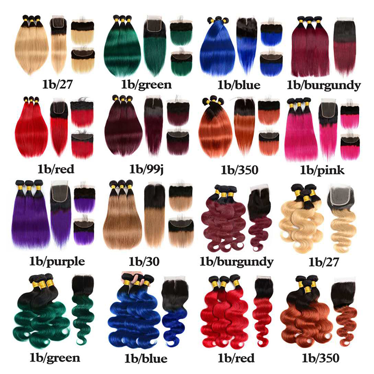 ผมต่อแบบออมเบรพร้อมปิดผม