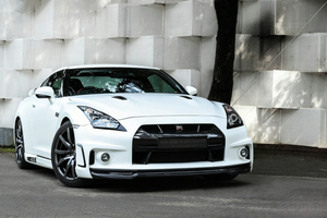 กันชนหน้าคาร์บอนไฟเบอร์ครึ่งชิ้นสไตล์ WALD สำหรับ Nissan GTR R35 ปี 2008-2016 ชุดแต่งฝาครอบกันชนหน้า - Product Image 6