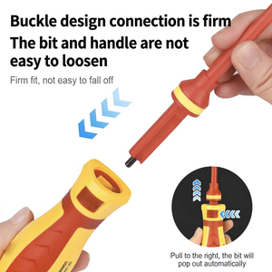 Ruike Insulated <b>Screwdriver</b> <b>Set</b> 7690/13PC Multi-bit Cross <b>Phillips</b> Industrial Grade Tool Kit - Product Image 3