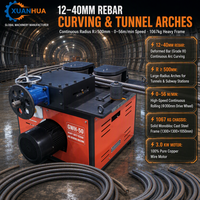 Cintreuse à Arc Électrique Industrielle XUANHUA 3kW 1067kg pour Barres d'Acier, Machine à Rouler les Barres de 12-40mm, Cintreuse Spirale pour Barres d'Armature CE