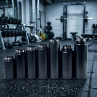 Bouteille d'eau sport isotherme à double paroi en acier inoxydable 18/8 de 12oz, 18oz, 20oz, 22oz, 25oz, 32oz, 40oz avec large ouverture