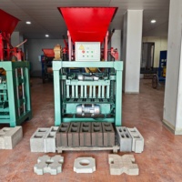 Machine à fabriquer des briques 4-35b à faible coût, semi-automatique, retour sur investissement rapide, petit investissement, équipement pour blocs de béton pour les entreprises en démarrage