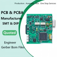 Placa de Circuito Impreso de 4 Capas Fabricada en China, FR4 94v0, PCB con Orificios Pasantes, Ensamblaje de PCB, Placa de Circuito Impreso con Ensamblaje PCBA
