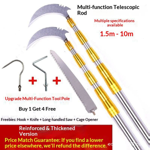Élagueuse télescopique manuelle pour arbres, outil <span class=keywords><strong>de</strong></span> jardinage DIY, tige extensible et réglable en hauteur pour la taille des branches et l'élagage des arbres - Product Image 3
