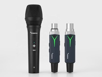Mikrofon Nirkabel MAONO 5.8G Hz XLR Speaker Pemancar Audio untuk Rekaman Instrumen Musik Mikrofon Nirkabel