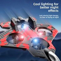 Avion RC en Mousse YT en Gros pour Enfants et Adultes Débutants, Avion de Jouet LED Télécommandé avec Maintien d'Altitude Automatique, Jouet Avion de Chasse