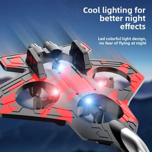 Máy bay điều khiển từ xa bán buôn YT dành cho trẻ em, người lớn, người mới bắt đầu, đồ chơi máy bay có đèn LED, điều khiển từ xa, có chức năng tự giữ độ cao, mô hình máy bay chiến đấu - Product Image 5