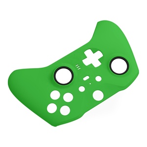 Green Soft Touch <b>Grip</b> Front Housing Shell & Accent Rings Replacement Faceplate Cover for Xbox One Elite <b>Controller</b> Series 2 - Product Image 2