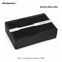 Subwoofer sous siège pour voiture, subwoofer mince, puissance maximale 500W, subwoofer actif avec matériau léger