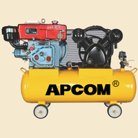 Compresseur d'air à piston portable à essence 3HP 4HP 5HP 6HP 2.2kW 3kW 4kW 5.5kW, pompe à air mobile industrielle avec réservoir d'air à vendre