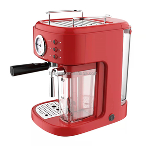Thema Compteur de pression manche en bois 2in1 Machine à café expresso haute pression café <span class=keywords><strong>et</strong></span> lait avec réservoir de cruche de boîte à lait - Product Image 5