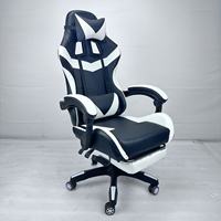 Vente en gros de chaise de course de bureau de visiteur de jeu rotative et pivotante en cuir PU moderne avec coussin souple