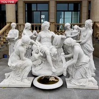 في الهواء الطلق حديقة الحياة حجم الشهيرة اليونانية تماثيل من الرخام من الاستحمام أبولو