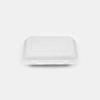 Tiya Rectangulaire Thermoformage Emballage En Plastique Conteneurs Alimentaires 100% Compostable Clamshell Take Out Récipient Alimentaire