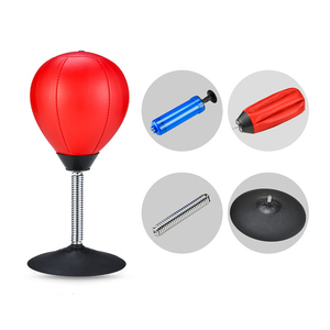 Ballon <span class=keywords><strong>de</strong></span> boxe <span class=keywords><strong>de</strong></span> bureau avec base à ventouse <span class=keywords><strong>Sac</strong></span> <span class=keywords><strong>de</strong></span> <span class=keywords><strong>frappe</strong></span> <span class=keywords><strong>de</strong></span> bureau Anti-stress Extra fort Cadeau amusant et original pour le bureau et la maison - Product Image 5