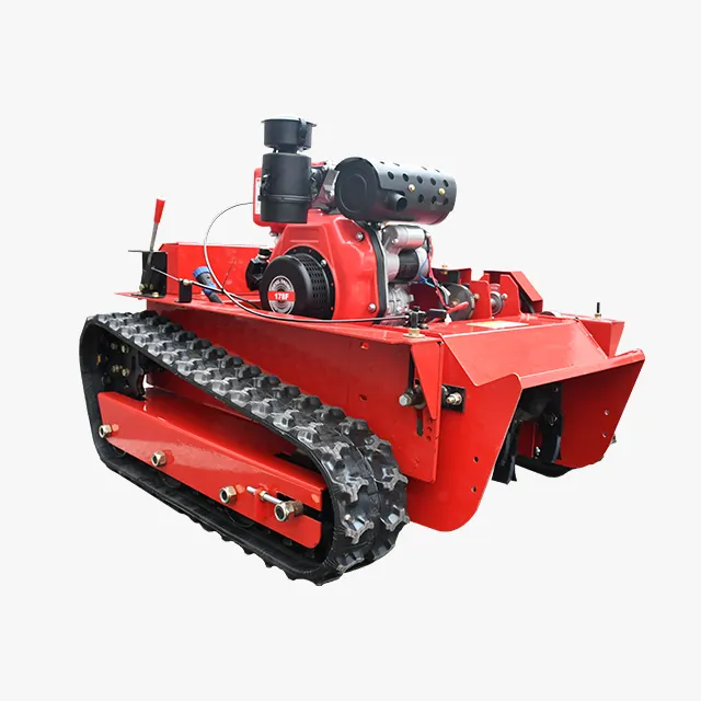 Landwirtschaft liche und forst wirtschaft liche Ausrüstung Roboter Zero Turn Schlegel Crawler Benzin Fernbedienung Rasenmäher 9 PS