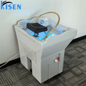 Kisen Eco-Friendly <b>Head</b> Spa Basin Lightweight Portable Japanese <b>Style</b> Design Shampoo Sink Salon Mobile Bowl with 60L Water tank - Product Image 3