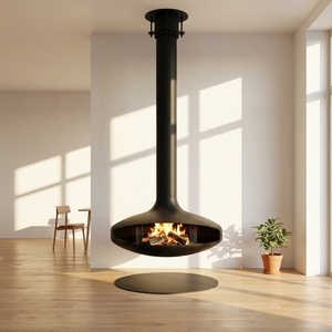 Caminetto a <span class=keywords><strong>Bioetanolo</strong></span> da 900MM per Interni, Riscaldatore Sospeso per Villa e Hotel, Caminetto Fluttuante Montato a Soffitto - Product Image 1