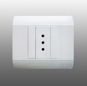 Sanshe - Interruttori e Prese Elettriche Serie T di Alta Qualità, Stile Turco, per TV, Computer e Campanello - Product Image 1