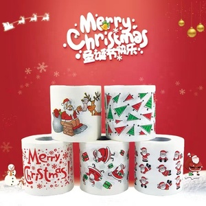 Xmas <strong>Toilet</strong> Paper Christmas Bathroom <strong>Roll</strong> Paper Household <strong>Novelty</strong> Printed <strong>Toilet</strong> Paper Tissue <strong>Roll</strong> - Product Image 3