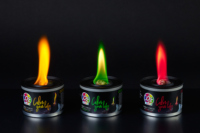 Torche éblouissante de lampe de table de flamme colorée