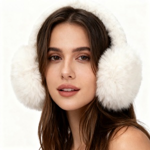 Женские модные наушники-ушанки из искусственного меха для зимы, портативные, плюшевые, мягкие, теплые, из флисового материала - Product Image 1