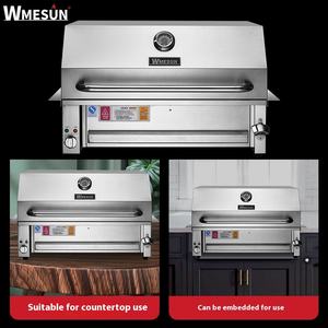 رف شواء كهربائي مدمج بدون دخان من الفولاذ المقاوم للصدأ لأعلى للطبخ المريح في الهواء الطلق مدمج للشواء الكهربائي - Product Image 2