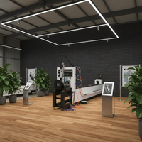 Harga Mesin Pemotong Pipa Laser Fiber CNC untuk Logam Aluminium Jinan YIHAI dengan Sumber Laser dan Pengontrol Berdaya Tinggi
