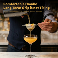 Passoire à cocktail professionnelle en acier inoxydable à mailles fines 2026 avec long manche pour barman, filtre à thé, café et jus