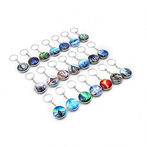 <b>Personalized</b> Double-Sided CUSTOM Personalised Photo Picture Crystal Round Glass <b>Keychain</b> - Product Image 1
