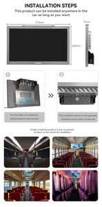 Écran de voiture de 24 pouces, moniteur TV pour bus, affichage publicitaire, haut-parleur intégré, multimédia de plafond, moniteur de toit de voiture Android - Product Image 6