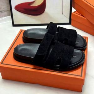 Sandales plates en cuir imperméables pour hommes, à large bride, confortables, pour la plage, décontractées, été comme hiver - Product Image 6