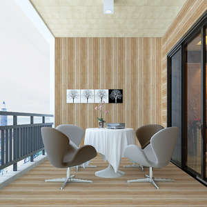 Carreau de céramique moderne 300x600 simple grain de bois massif <span class=keywords><strong>brique</strong></span> vieillie antidérapante <span class=keywords><strong>pour</strong></span> villa <span class=keywords><strong>mur</strong></span> extérieur et hôtel revêtement de sol en plastique - Product Image 3