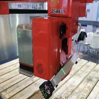 Machine de découpe de pierre à 5 axes ZEUS 5+3, pour granit et marbre, avec commande moteur à distance, boîte de vitesses de haute précision et roulement.